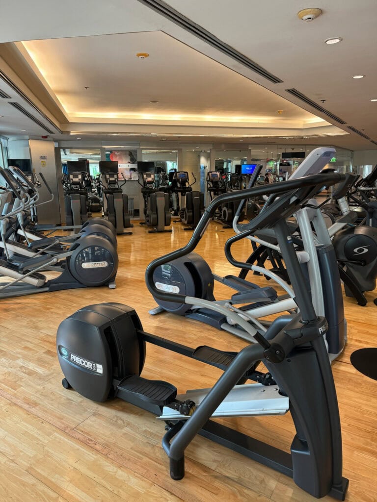 Precor elliptical trainers and treadmills at Pathumwan Princess Hotel fitness centre
